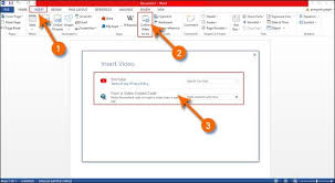 How To Insert Or Add A Video In Word Microsoft Word Document Tutorial Microsoft Office Word