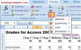 Microsoft Excel Formulas Tab Tutorial