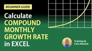 Calculate The Compound Monthly Growth Rate Cmgr In Excel Growth Excel Beginners Guide