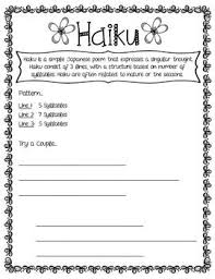 Poetry Printables Poetry Lessons Haiku Poems For Kids Poetry Printables