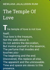 The Temple Of Love Poem By Mewlana Jalaluddin Rumi Poem Hunter Rumi Rumi Love Quotes Poems Beautiful