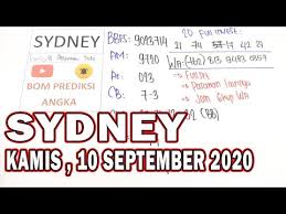 Bocoran Bom Prediksi Angka Sydney Sdyhariini 10 September 2020 Wajib Jp Paus Youtube