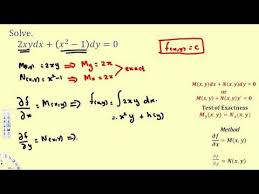 Exact First Order Differential Equations 1 Differential Equations Differential Equations Equations Math
