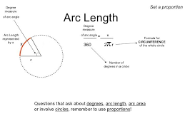 Arc Length Formula From Circumference Google Search Formula Circumference Arc