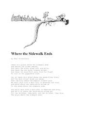 Where The Sidewalk Ends By Shel Silverstein Where The Sidewalk Ends Shel Silverstein Sidewalk