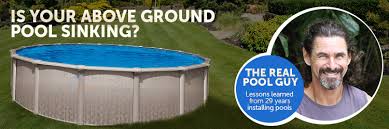 sinking an above ground pool in the