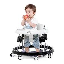 Amazon Com Kids Koalas Foldable Baby Walker Height Adjustable And Free Installation Learning Walker Black Best Lightweight Stroller Baby Walker Stroller