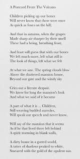 A Postcard From The Volcano Wallace Stevens Essay Writing Competition American Poetry Essay On Education