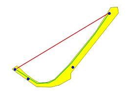 Calculating Shortest Distance Between Points Within Polygon Using Qgis Geographic Information Systems Stack Exchange