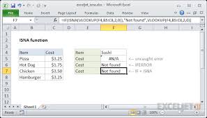 How To Use The Excel Isna Function Exceljet
