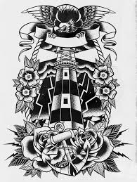 Tattoome Traditional Tattoo Art Traditional Tattoo Lighthouse Tattoo