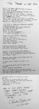 Charles Bukowski Poem Manuscript Sadness In The Air Charles Bukowski Poems Charles Bukowski Bukowski