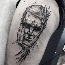 Fredao Oliveira On Instagram O Pensador Tattoo Do Eduardo Muito Obrigado Mais Uma Vez Man Tatuagem Geometrica Tatuagens Pop Art Tatuagem De Estatua