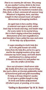 Sailing To Byzantium By W B Yeats Faith Life Songs