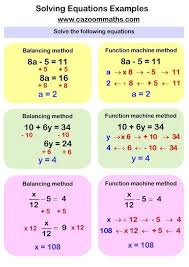Solving Equations Worksheets Cazoom Maths Worksheets Math Methods Algebra Worksheets Learning Mathematics