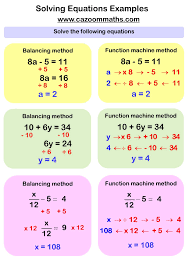Solving Equations Worksheets Cazoom Maths Worksheets Algebra Worksheets Math Methods Learning Mathematics