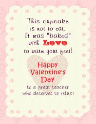 Craft Interrupted Sock Cupcake Teacher Valentine Printable Tag Valentines Day Poems Valentines Poems Teacher Valentine