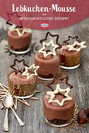 Lebkuchen Mousse Rezept Einfacher Nachtisch Nachtisch Weihnachten Dessert Rezepte Einfach