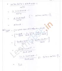 Rd Sharma Class 10 Solutions Chapter 6 Trigonometric Identities In 2020 Math Lessons Identity Solutions