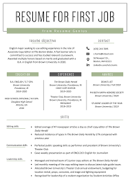 How to make a resume for first job. How To Make A Resume For Your First Job Example