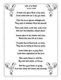 Sharing Across Borders Science Life Cycles Plant Life Cycle Science Poems