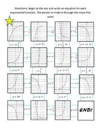 Exponential Functions Maze Activity By Math Minds 101 Tpt Exponential Functions Exponential Functions Activities Exponential