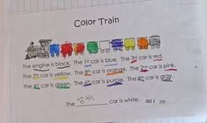 Color Train Ordinal Numbers Worksheet Math Number Sense Teaching Math Math Lessons