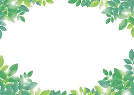 フリーイラスト 新緑の葉っぱの飾り枠 植物イラスト フリーイラスト 花 フレーム