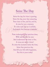 Seize The Day Motivational Poems Inspirational Poems Inspirational Poems For Students