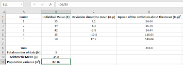 How To Calculate Population Variance Excel Calculator Learning