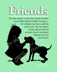 Girl And Dog Poem Silhouette Friends Green By Theshopsisters Dog Poems Girl And Dog Pointer Puppies