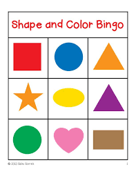 Use our free printable bingo card makers to create your own bingo cards. Shapes And Colors Bingo Game Cards 3 3 Shapes Preschool Preschool Colors Color Games For Toddlers