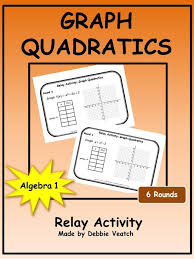Graph Quadratics In Standard Form Relay Activity Digital Distance Learning Quadratics Graphing Quadratics Graphing Linear Equations