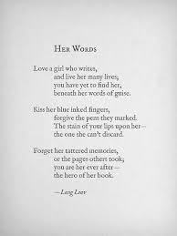 Inlove With Poetry And Your The Best Poem I Ever Read 3 Words Lang Leav Quotes
