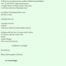 If There Are Any Heavens By Ee Cummings Heaven Cummings My Father