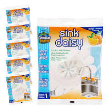 compac home 6 count sink daisy orange