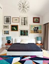 Amazing Rug Art Chandelier Midcentury Modern Vintageluxe Elle Decor Espana Bold Bedroom Home Interior