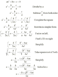 Image Result For Quadratic Formula Proof Math Formulas Learning Mathematics Maths Algebra Formulas