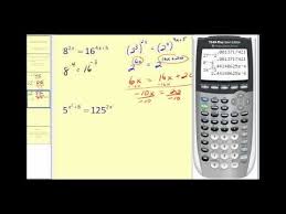 Solving Exponential Equations Part 1 Of 2 Youtube Exponential Equations Solving