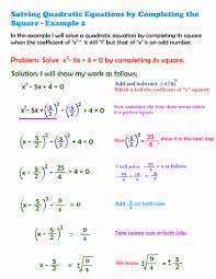 Completing The Square Practice Worksheet Beautiful 9 4 Solving Quadratic Equations By Pleting The Squ Solving Quadratic Equations Quadratics Quadratic Equation