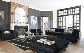 نصائح للمحافظة على الأنتريهات الجلد Luxury Living Room Black Sofa Living Room Black Living Room