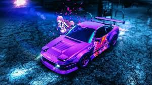 Anime Drifting Girl Nightcore Music 4k Wallpaper Nightcore Anime Drifting