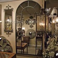 Stunning Black Arch Wall Floor Mirror Zinc Decor Floor Mirror Mirror Dining Room Home Decor Mirrors