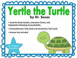 Yertle The Turtle By Dr Seuss Comprehension And Vocabulary Task Cards Vocabulary Task Cards Vocabulary Task Cards