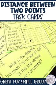 Distance Between Two Points Coordinate Plane Task Cards Coordinate Plane Task Cards Coordinate Plane Activity