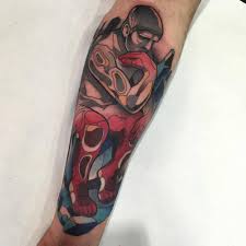 Tatuaje De Estilo Neotraditional De El Pensador De