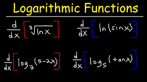 Derivative Of Logarithmic Functions Youtube