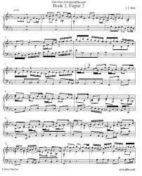 Johann Sebastian Bach Fugue No 2 From Book 2 Of The Well Tempered Clavier Sheet Music Classical Sheet Music Classical Music