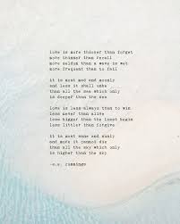 E E Cummings Poem Love Is More Thicker Than Forget Love Etsy Love Poems Long Love Poems Poems For Him