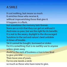Smile Inspirational Poem Short Inspirational Poems Inspirational Poems Uplifting Poems